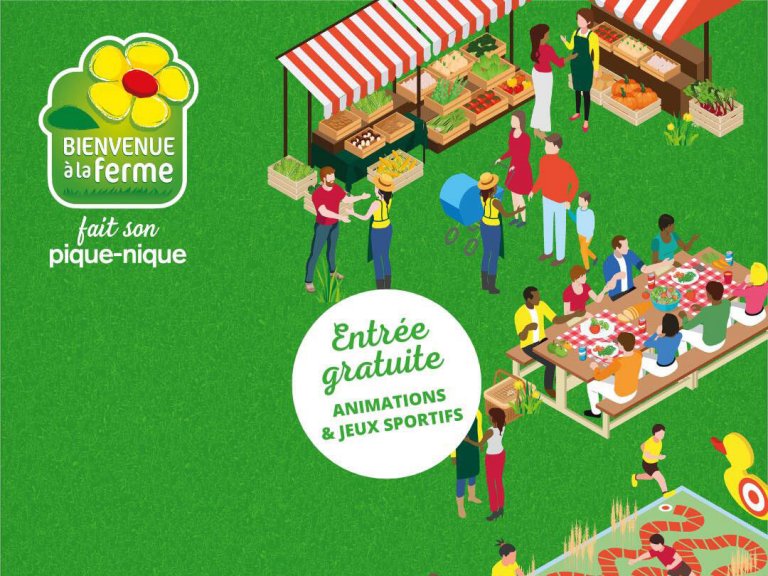 Bienvenue à la ferme fait son pique-nique